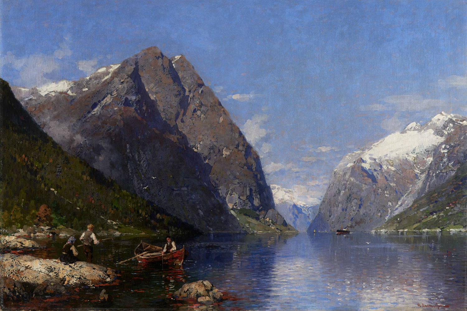 Museum Kunst der Westkueste Georg Anton Rasmussen Ein norwegischer Fjord im Sommer